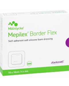 MEPILEX Border Flex Schaumverb.haftend 10x10 cm