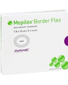 MEPILEX Border Flex Schaumverb.haftend 7,8x10 cm