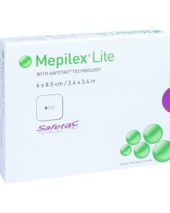 MEPILEX Lite Schaumverband 6x8,5 cm steril