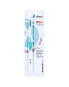 MIRADENT Carebrush ortho Zahnbürste weiss/grün