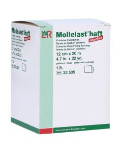 MOLLELAST haft Binden latexfrei 12 cmx20 m weiss