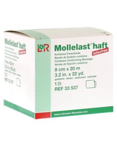 MOLLELAST haft Binden latexfrei 8 cmx20 m weiss