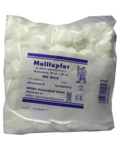 MULLTUPFER 20x20 cm pflaumengross unsteril