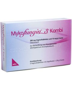 MYKOFUNGIN 3 Kombi 200 mg Vaginaltab.+10 mg/g Cre.