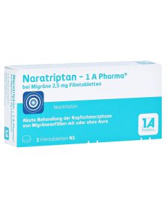 NARATRIPTAN-1A Pharma bei Migräne 2,5 mg Filmtabl.