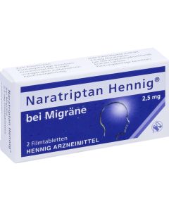 NARATRIPTAN Hennig bei Migräne 2,5 mg Filmtabl.