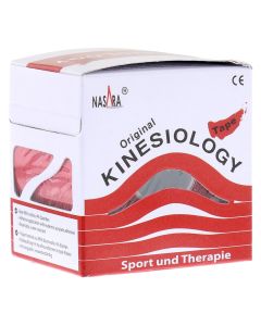 NASARA Kinesiologie Tape 5 cmx5 m rot