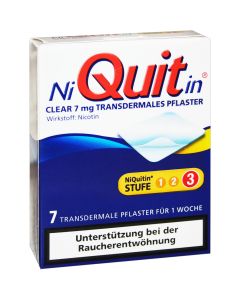 NIQUITIN Clear 7 mg transdermale Pflaster