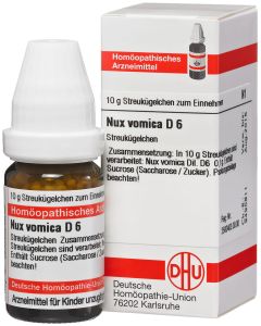 NUX VOMICA D 6 Globuli