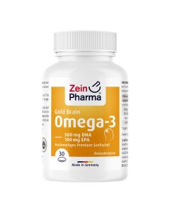 OMEGA-3 Gold Gehirn DHA 500mg/EPA 100mg Softgelkap