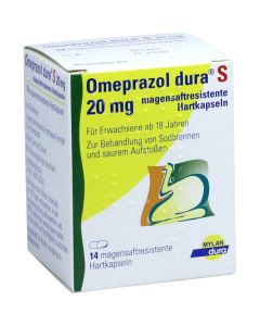 OMEPRAZOL dura S 20 mg magensaftresist.Hartkapseln