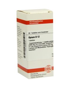 OPIUM D 12 Tabletten