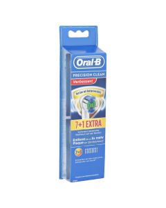 ORAL B Aufsteckbürsten Prec.Clean Bakteriensch.7+1