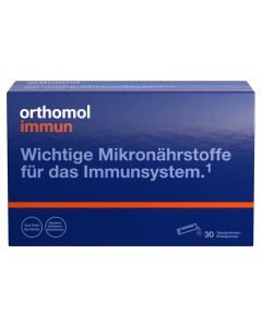 ORTHOMOL Immun Direktgranulat Himbeer/Menthol