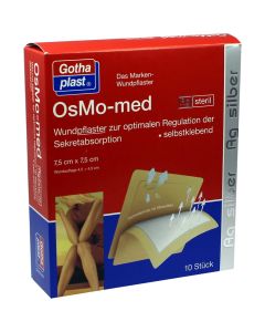 OSMO MED Ag Wundpflaster steril 7,5x7,5 cm