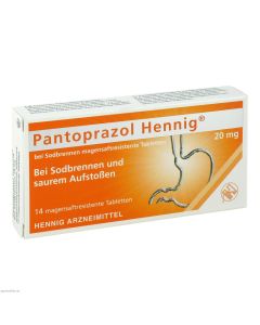 PANTOPRAZOL Hennig b.Sodbrennen 20 mg msr.Tabl.