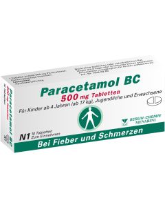 PARACETAMOL BC 500 mg Tabletten