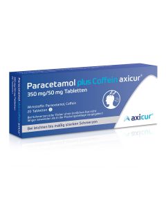 PARACETAMOL plus Coffein axicur 350 mg/50 mg Tabl.