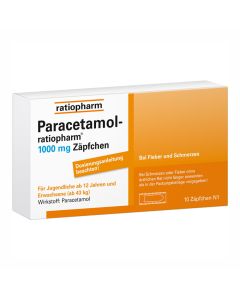 PARACETAMOL-ratiopharm 1.000 mg Zäpfchen