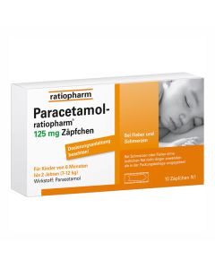 PARACETAMOL-ratiopharm 125 mg Zäpfchen