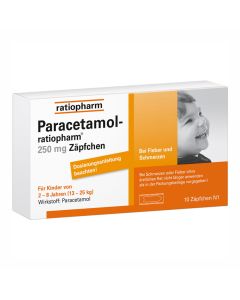 PARACETAMOL-ratiopharm 250 mg Zäpfchen