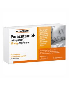 PARACETAMOL-ratiopharm 75 mg Zäpfchen