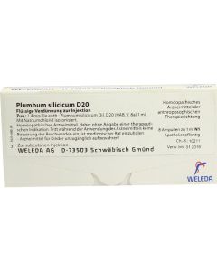 PLUMBUM SILICICUM D 20 Ampullen