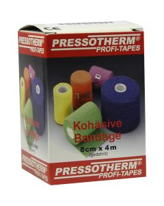 PRESSOTHERM Kohäsive Bandage 8 cmx4 m blau