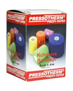 PRESSOTHERM Kohäsive Bandage 8 cmx4 m grün