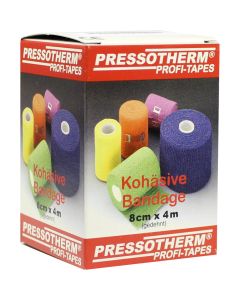 PRESSOTHERM Kohäsive Bandage 8 cmx4 m weiss