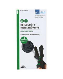 PROVITAL Reisekniestrümpfe Gr.39-42 schwarz