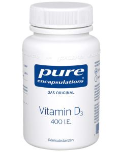 PURE ENCAPSULATIONS Vitamin D3 400 I.E. Kapseln