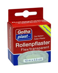 ROLLENPFLASTER Flex 2,5 cmx10 m trp.Euroaufhänger