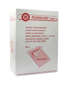 RUDAVLIES-steril Verbandpflaster 10x12 cm