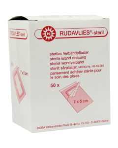 RUDAVLIES-steril Verbandpflaster 5x7 cm