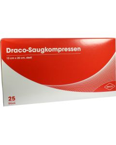 SAUGKOMPRESSEN 10x20 cm steril Draco