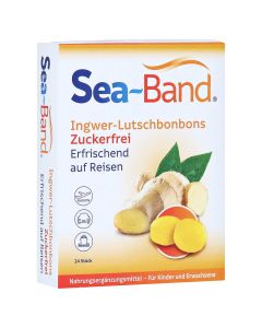 SEA-BAND Ingwer-Lutschbonbons zuckerfrei