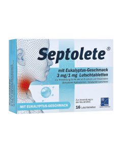 SEPTOLETE mit Eukalyptus-Geschmack 3mg/1mg Lut.-T.