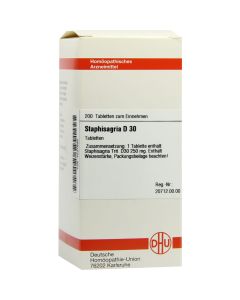 STAPHISAGRIA D 30 Tabletten