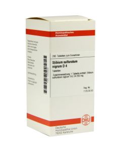 STIBIUM SULFURATUM NIGRUM D 4 Tabletten