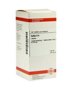 SULFUR D 4 Tabletten