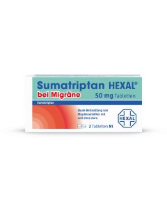 SUMATRIPTAN HEXAL bei Migräne 50 mg Tabletten