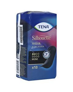 TENA SILHOUETTE Einlagen mini noir