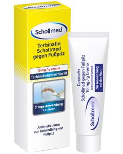 TERBINAFIN Schollmed gegen Fusspilz 10 mg/g Creme