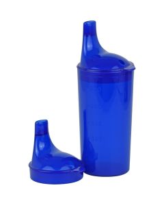 TRINKBECHER mit 2 Deckeln blau