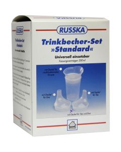 TRINKBECHER-SET Standard m.Deck.f.Tee u.Brei