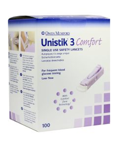 UNISTIK 3 Comfort 1,8 mm Eindr.Tiefe Stechhilfe