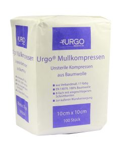 URGO MULLKOMPRESSEN 10x10 cm unsteril