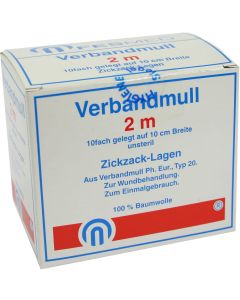 VERBANDMULL 2x1 m zickzack BW 20/100 unsteril