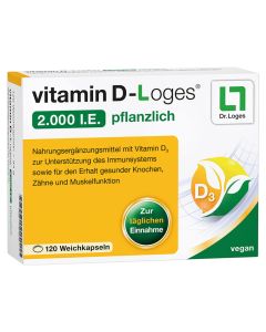 VITAMIN D-LOGES 2.000 I.E. pflanzlich Weichkapseln